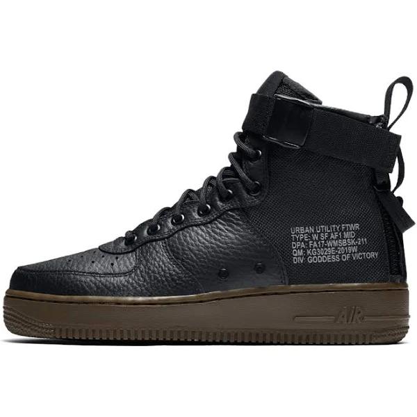 Nike SF Air Force 1 Mid Black Dark Hazel (Women's)