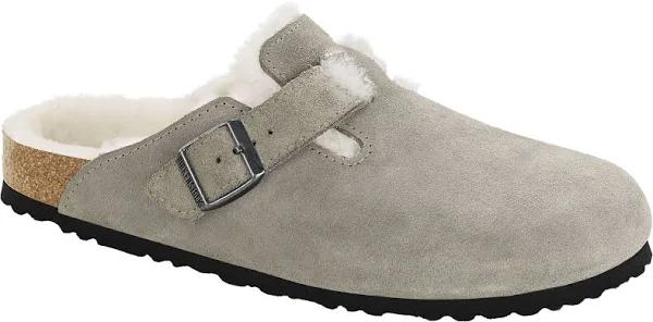 Birkenstock Boston Shearling Clogs | Grey | Size 41 | Shopbop