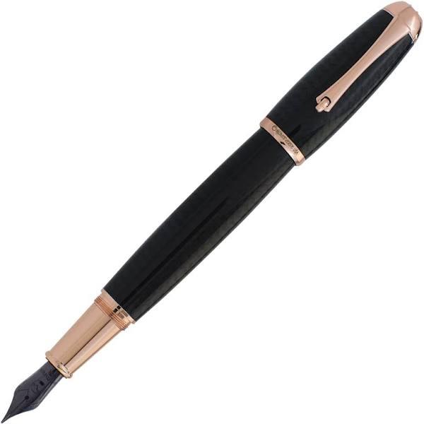 Monteverde Super Mega Carbon Fibre Fountain Pen - Rose Gold - Medium