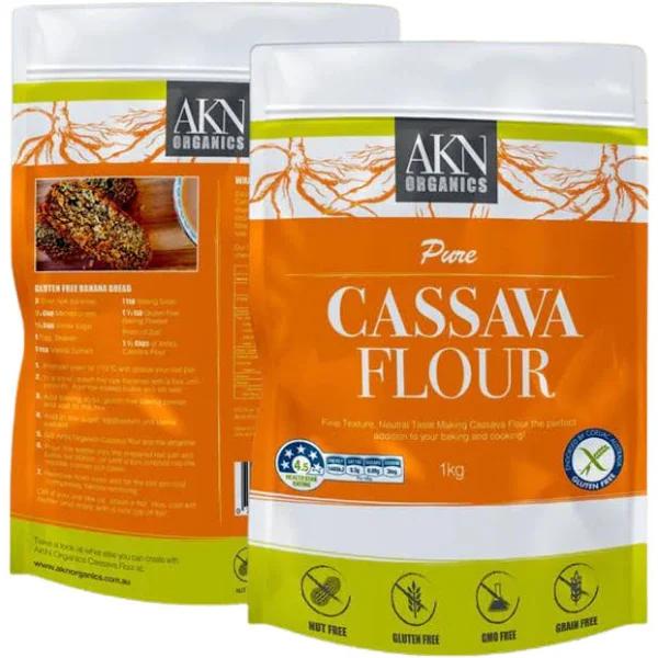 AKN Organics Pure Cassava Flour 1 kg