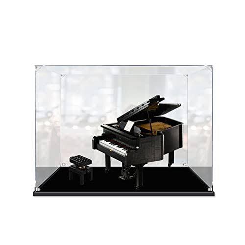 Easycase Acrylic Display Case For LEGO 21323 Ideas Grand Piano Figure Storage Box Dust Proof Glue Free