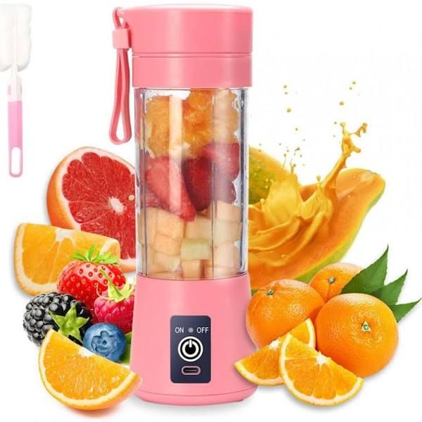 Portable Blender Cup,electric USB Juicer Blender,mini Blender Portable Blender For Shakes and Smoothies, Juice,380ml, Six Blades Great For Mixing