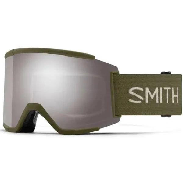 Smith Squad XL Goggles - Forest / ChromaPop Sun Platinum Mirror w/ ChromaPop Storm Yellow Flash - 2023