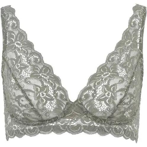 HANRO Womens Antique Green Moments Soft Cup Stretch-lace Bra 32A