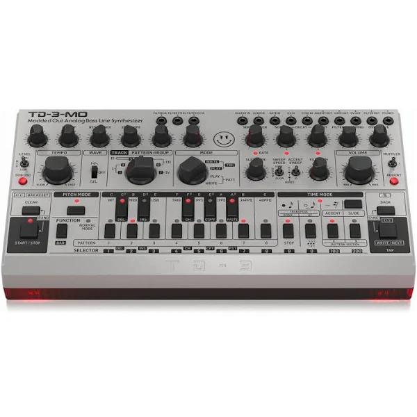 Behringer TD-3-MO-SR Modded Out Analog Bass Line Synthesizer (Silver)