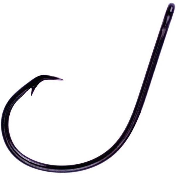 5 Packets of Size 4/0 Eagle Claw Lazer Sharp L702 Platinum Black Circle Hooks Qty: 40 Hooks