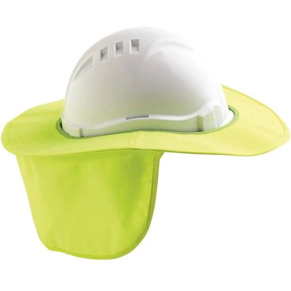 Pro Choice V6 & V9 Hard Hat Brim - Plastic/Polyester Fluro Yellow