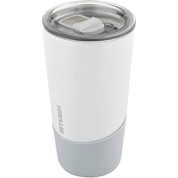 Smash Stainless Steel Barista Ceramic Lined Travel Cup White, 350 ml Capacity