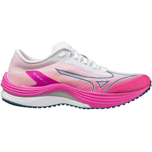 Mizuno Wave Rebellion Flash Womens Running Shoes Pink/White US 8.5