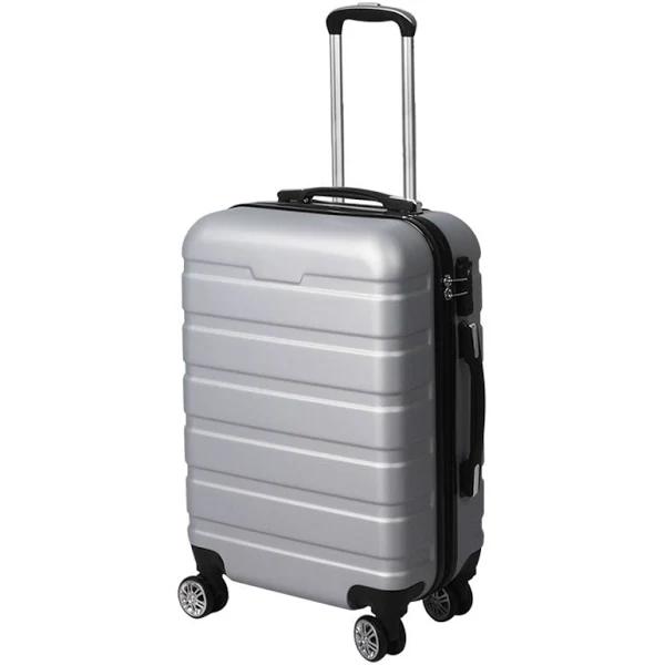 Slimbridge 24inch Lock Hard Shell Luggage Suitcase - Silver