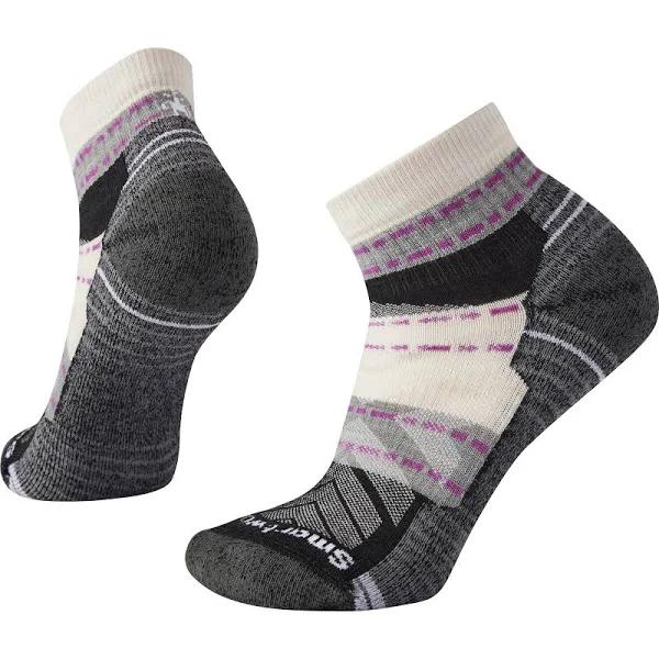 Smartwool Women's Hike Light Cushion Margarita Ankle Socks, Moonbeam, Small