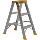 Gorilla Ladders 150kg Pro-Lite 3 Step Double Sided Aluminium Ladder