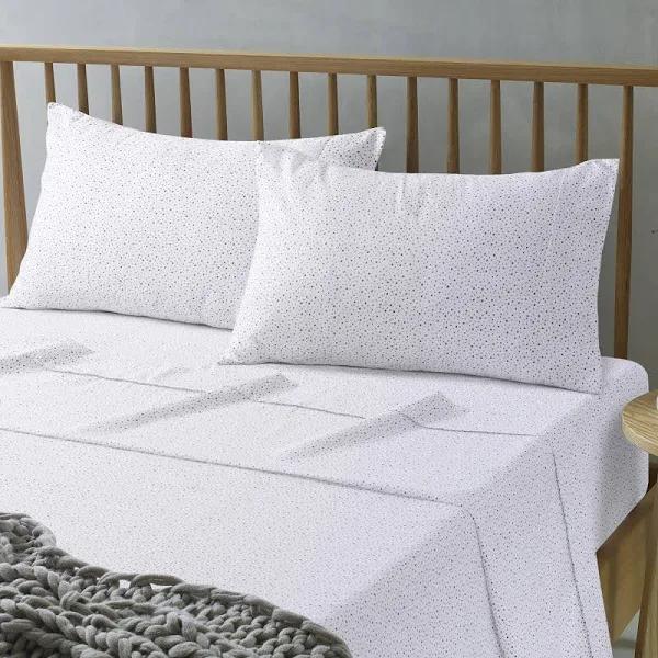 The Big Sleep Spotty Printed Microfibre Sheet Set - Double