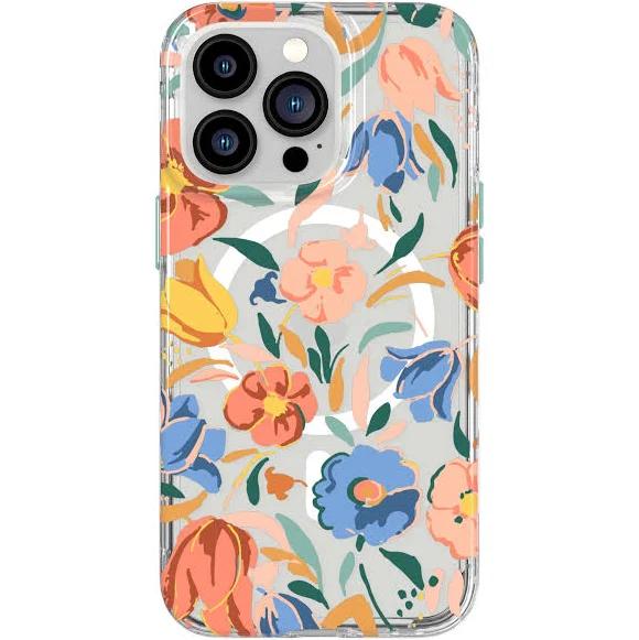 Evo Art - Apple iPhone 13 Pro Case MagSafe Compatible - Peach Tulip