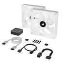 Corsair iCUE Link QX140 RGB 140mm Dual Fan Starter Kit White