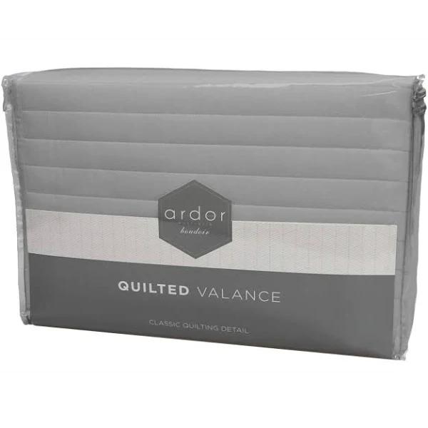 Ardor Boudoir Quilted Valance - Silver King Single