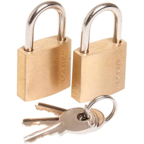 Globite Solid Brass Locks 2-Pack