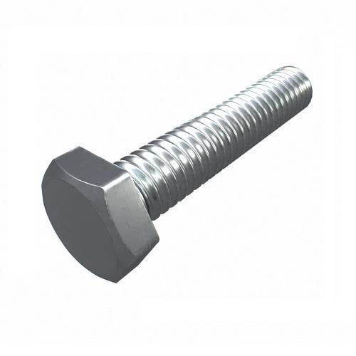 M16 x 75mm Hex Set Screw Class 8.8 Zinc Plated - Pack of 25