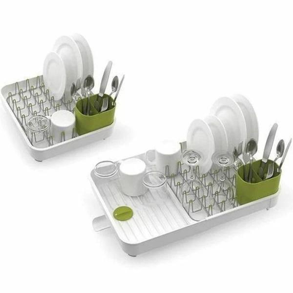 Joseph Joseph Extend Expandable Kitchen Dish Drainer Rack - White/Green - AfterPay & zipPay Available