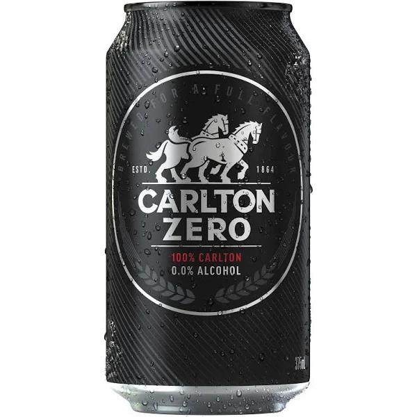 Carlton Zero Beer 24 x 375ml Cans