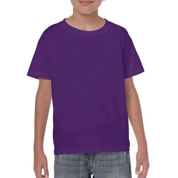 Gildan 5000B Children's Heavy Cotton T-Shirt Purple - Size: XS Co