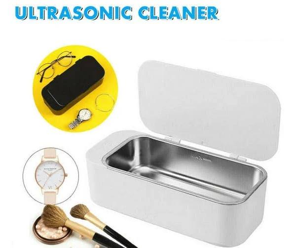 42khz Ultrasonic Cleaner Stainless Steel Sonic Wave Tank Jewelry Clean White