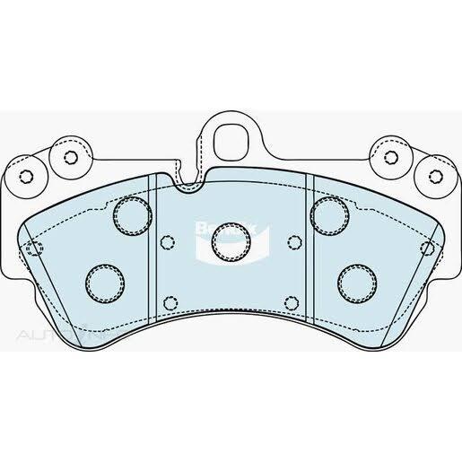 Bendix Euro Brake Pad Set Front DB1676 EURO+