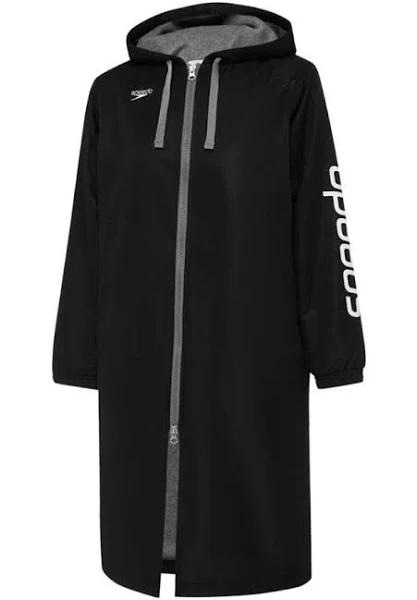 Speedo Junior Unisex Logo Deck Coat - Black- Swimwear Galore