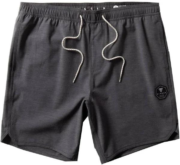 Vissla Men's Swim Trunks Breakers 16.5" Ecolastic Boardshort Graphite / XXL