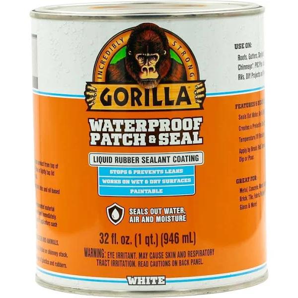 Gorilla 105340 Patch and Seal Liquid, White, 32 oz 6 Pack