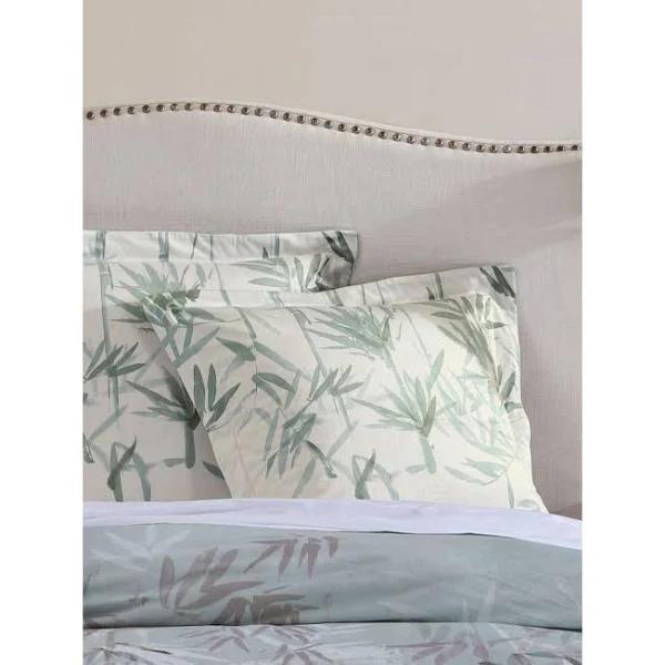 Bamboo Florette Sage European Pillowcase by Linen House