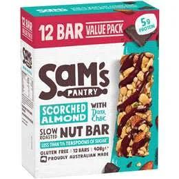 Sam's Pantry Scorched almond With Dark Chocolate Nut Bar 12 Pack