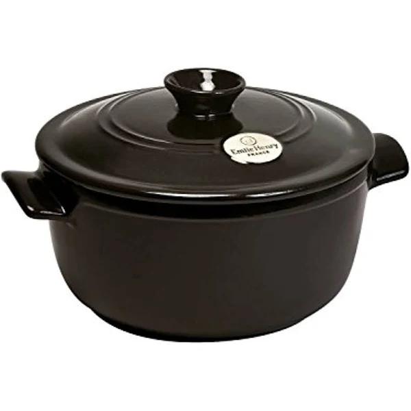 Emile Henry Round 4L Casserole - Charcoal