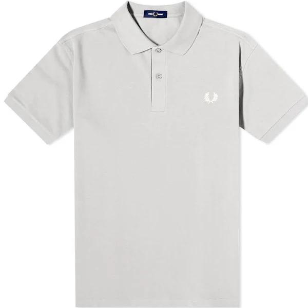 Fred Perry Plain Polo Shirt in Limestone Grey