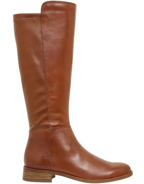 Sandler Jackpot Boot in Mid Brown Glove, Size 36 EU