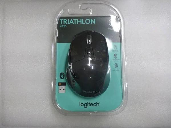 Logitech M720 Triathlon Black Wireless Usb Optical Sensor Mouse