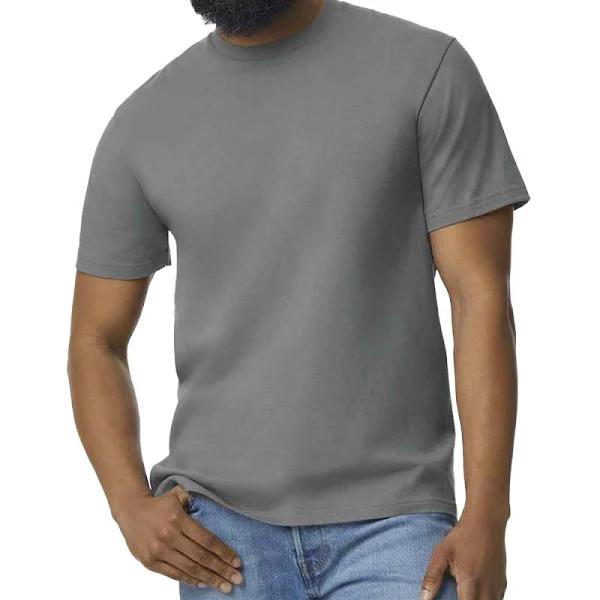 Gildan Mens Midweight Soft Touch T-Shirt Graphite Heather 3XL