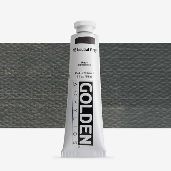 Golden Heavy Body Acrylic 59ml N3 Neutral Gray