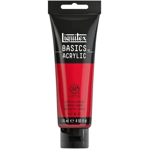 Liquitex Basics Acrylic Paint 118ml - Naphthol Crimson