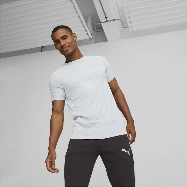 Evostripe Men's T-Shirt in Platinum Gray, Size 2XL, Cotton/Polyester by Puma