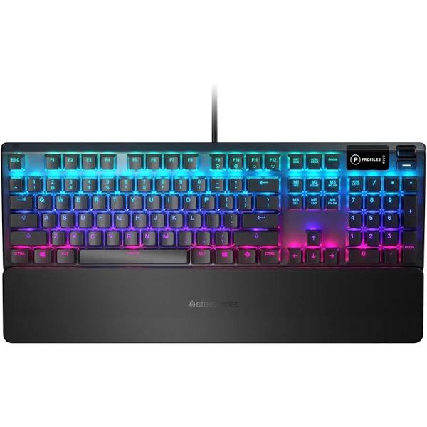 SteelSeries Apex 5 RGB Hybrid Mechanical Gaming Keyboard - Blue Switches