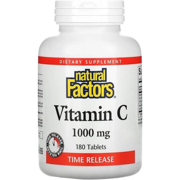 Natural Factors Vitamin C Time Release 1,000 MG 180 Tablets