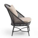 Outdoor Coffee Table and Chair Set, Rattan Wicker