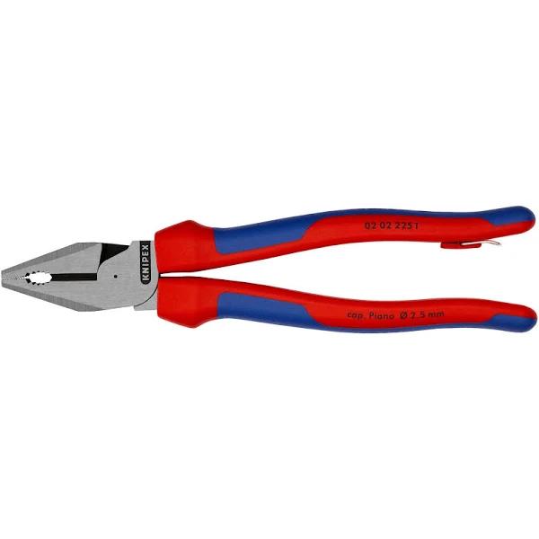 Knipex 0202225TBKA 9" High Leverage Combination Pliers with Tether Attachment