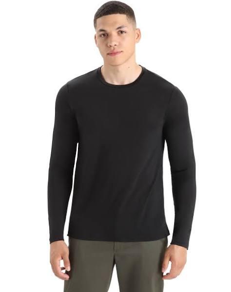 Icebreaker Sphere II Merino Long Sleeve T-Shirt, M Black