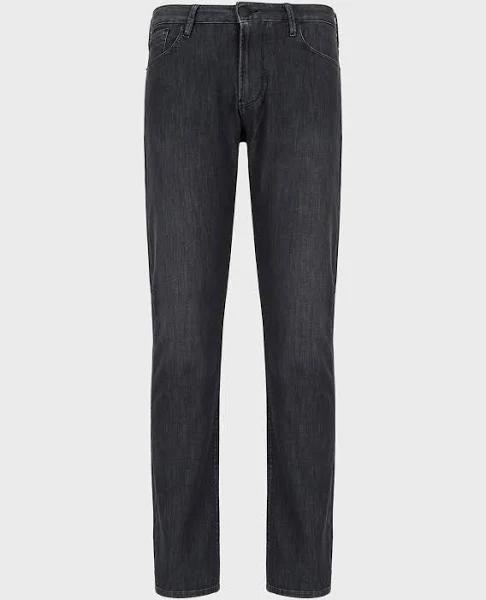 Emporio Armani J06 Slim Fit Jeans - Washed Black