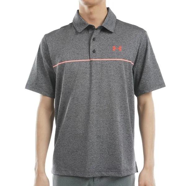 Under Armour Mens UA Playoff 3.0 Stripe Polo Black XL