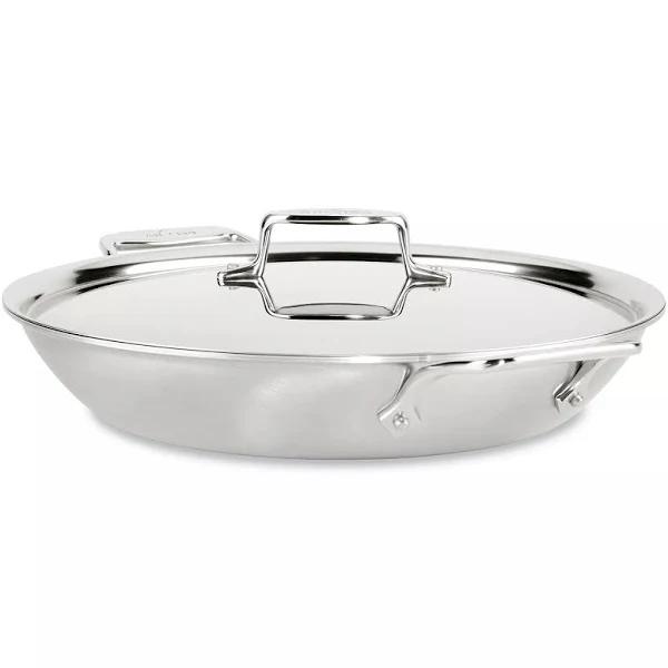 All-Clad D5 Stainless Brushed 5-Ply Bonded 4.5-Quart Universal Pan with Lid Silver