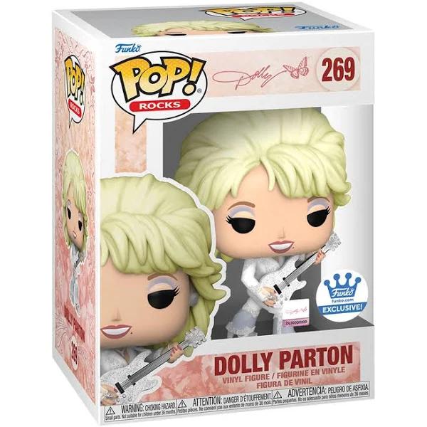 Funko Pop! Rocks: Dolly Parton in White Pantsuit Shop Exclusive