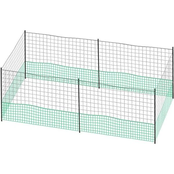 Chicken Run Coop Cage Hen House Chook Pen Fence Enclosure Mesh Net Hutch Habitat Poultry Netting Yard Farm Fencing 1200X125CM